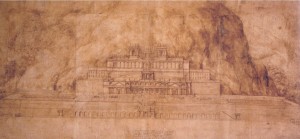 Pietro da Cortona, Design for the reconstruction of the Sanctuary of Fortuna Primigenia at Palestrina